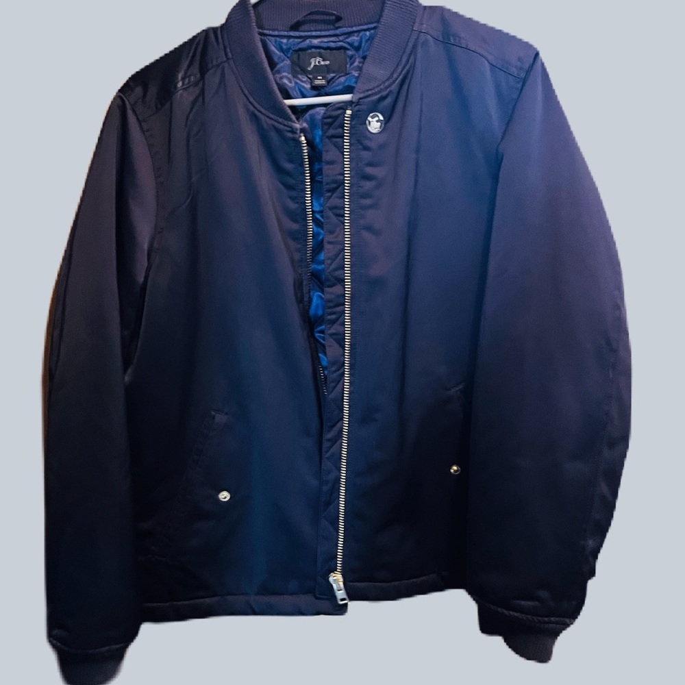 J. Crew Navy Blue Bomber Jacket Size M